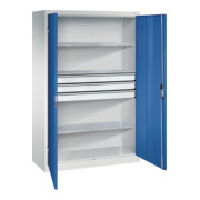C+P Werkzeugschrank mit Schubladen Acurado, 1950x1200x500mm, 7035/5010