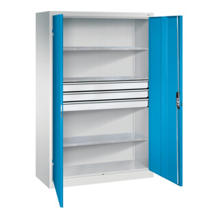 C+P Werkzeugschrank mit Schubladen Acurado, 1950x1200x500mm, 7035/5012