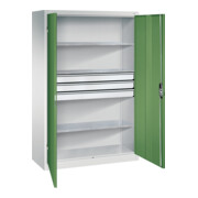 C+P Werkzeugschrank mit Schubladen Acurado, 1950x1200x500mm, 7035/6011