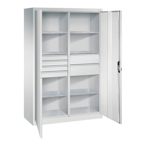 C+P Werkzeugschrank mit Schubladen Acurado, 1950x1200x500mm, 7035/7035