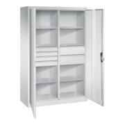 C+P Werkzeugschrank mit Schubladen Acurado, 1950x1200x500mm, 7035/7035