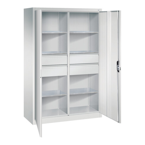 C+P Werkzeugschrank mit Schubladen Acurado, 1950x1200x500mm, 7035/7035