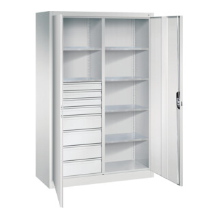 C+P Werkzeugschrank mit Schubladen Acurado, 1950x1200x500mm, 7035/7035