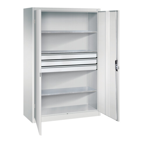C+P Werkzeugschrank mit Schubladen Acurado, 1950x1200x500mm, 7035/7035