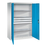 C+P Werkzeugschrank mit Schubladen Acurado, 1950x1200x600mm, 7035/5012