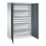 C+P Werkzeugschrank mit Schubladen Acurado, 1950x1200x600mm, 7035/7016