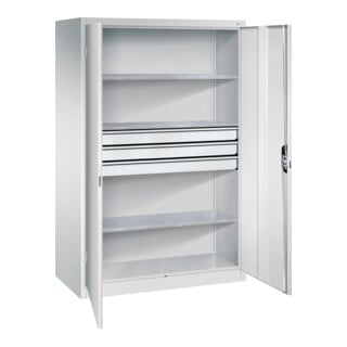 C+P Werkzeugschrank mit Schubladen Acurado, 1950x1200x600mm, 7035/7035