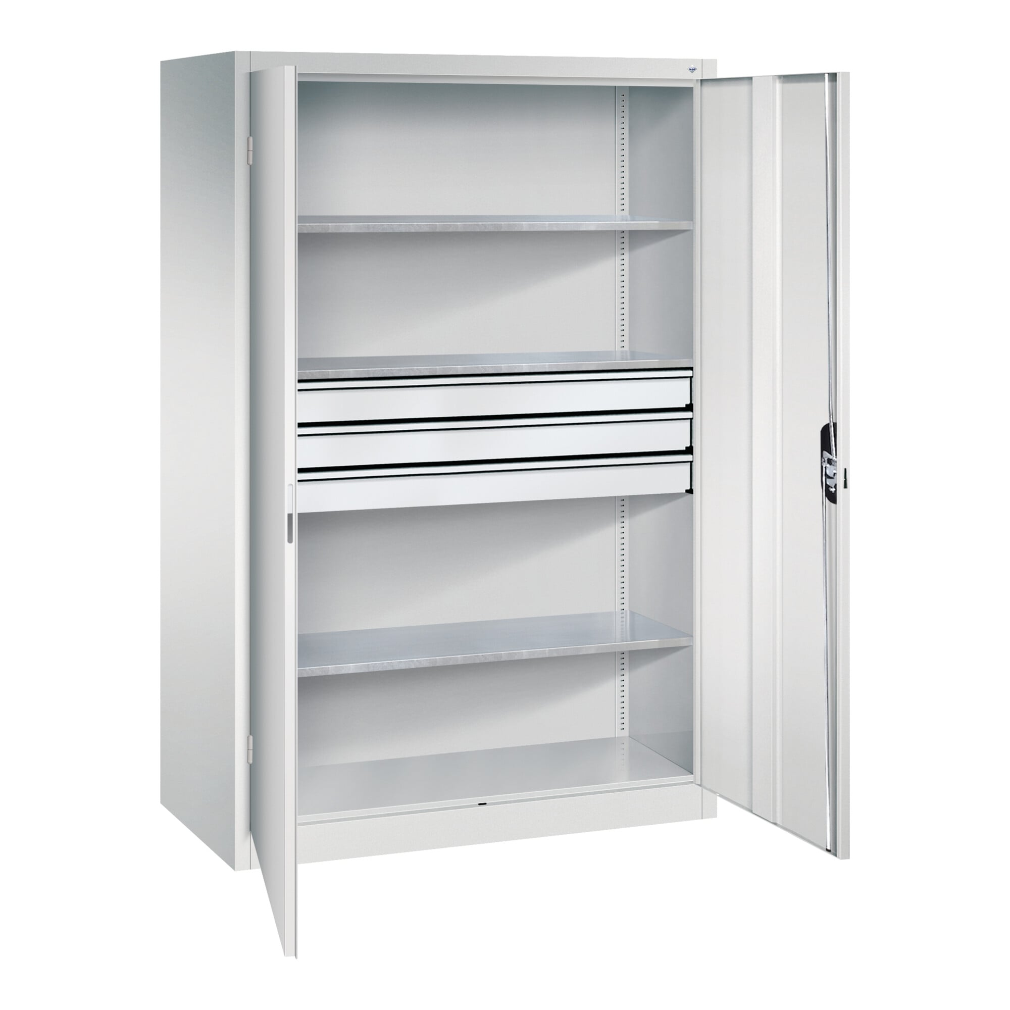 C+P Werkzeugschrank mit Schubladen Acurado, 1950x1200x600mm, 7035/7035 ; C + P Möbelsysteme