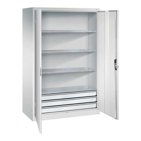 C+P Werkzeugschrank mit Schubladen Acurado, 1950x1200x600mm, 7035/7035