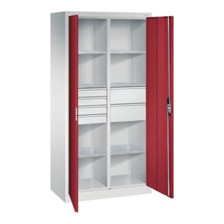 C+P Werkzeugschrank mit Schubladen Acurado, 1950x930x500mm, 7035/3003