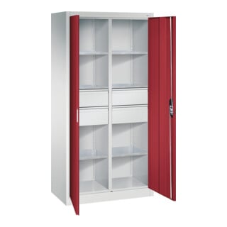 C+P Werkzeugschrank mit Schubladen Acurado, 1950x930x500mm, 7035/3003