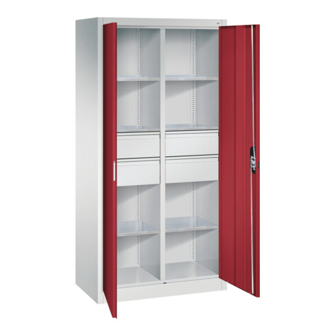 C+P Werkzeugschrank mit Schubladen Acurado, 1950x930x500mm, 7035/3003