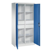 C+P Werkzeugschrank mit Schubladen Acurado, 1950x930x500mm, 7035/5010