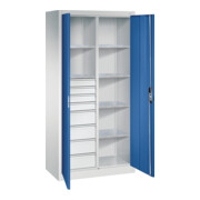 C+P Werkzeugschrank mit Schubladen Acurado, 1950x930x500mm, 7035/5010