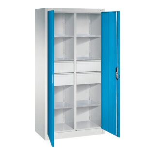 C+P Werkzeugschrank mit Schubladen Acurado, 1950x930x500mm, 7035/5012