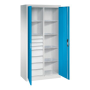 C+P Werkzeugschrank mit Schubladen Acurado, 1950x930x500mm, 7035/5012