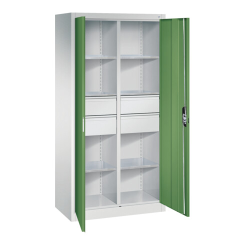 C+P Werkzeugschrank mit Schubladen Acurado, 1950x930x500mm, 7035/6011