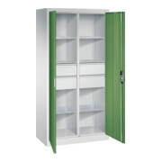 C+P Werkzeugschrank mit Schubladen Acurado, 1950x930x500mm, 7035/6011