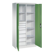 C+P Werkzeugschrank mit Schubladen Acurado, 1950x930x500mm, 7035/6011