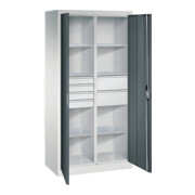 C+P Werkzeugschrank mit Schubladen Acurado, 1950x930x500mm, 7035/7016