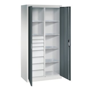 C+P Werkzeugschrank mit Schubladen Acurado, 1950x930x500mm, 7035/7016