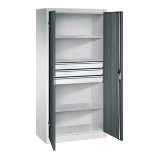 C+P Werkzeugschrank mit Schubladen Acurado, 1950x930x500mm, 7035/7016