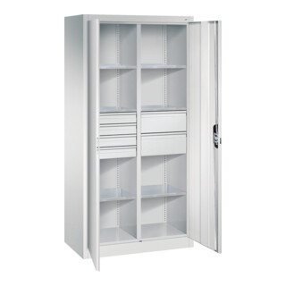 C+P Werkzeugschrank mit Schubladen Acurado, 1950x930x500mm, 7035/7035