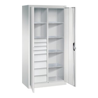 C+P Werkzeugschrank mit Schubladen Acurado, 1950x930x500mm, 7035/7035