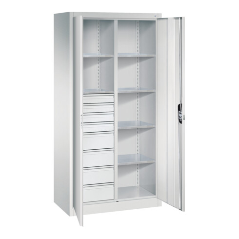C+P Werkzeugschrank mit Schubladen Acurado, 1950x930x500mm, 7035/7035