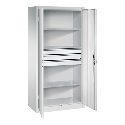 C+P Werkzeugschrank mit Schubladen Acurado, 1950x930x500mm, 7035/7035