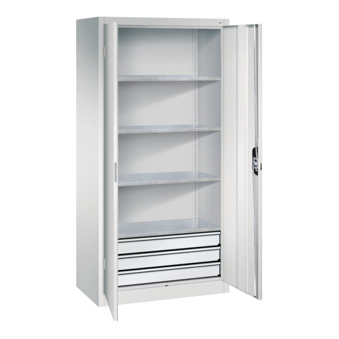 C+P Werkzeugschrank mit Schubladen Acurado, 1950x930x500mm, 7035/7035