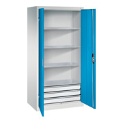 C+P Werkzeugschrank mit Schubladen Acurado, 1950x930x600mm, 7035/5012