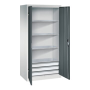 C+P Werkzeugschrank mit Schubladen Acurado, 1950x930x600mm, 7035/7016