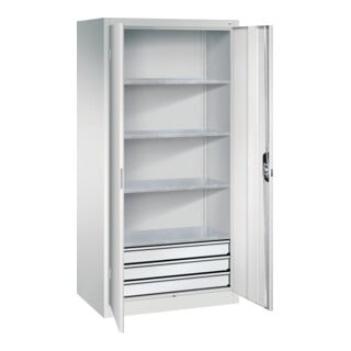 C+P Werkzeugschrank mit Schubladen Acurado, 1950x930x600mm, 7035/7035