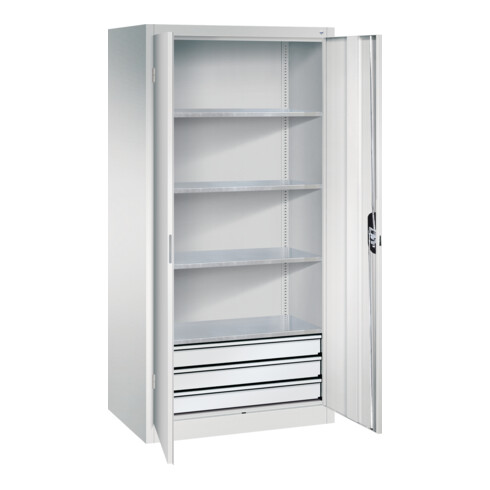 C+P Werkzeugschrank mit Schubladen Acurado, 1950x930x600mm, 7035/7035