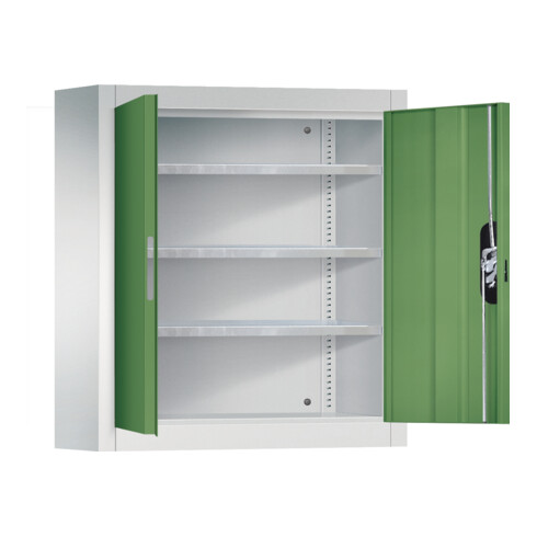 C+P Werkzeugschrank wandhängend Acurado, 830x700x300mm, 7035/6011