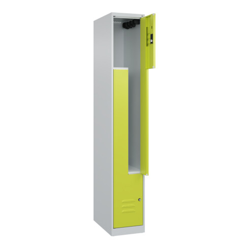 C+P Z-Spind Classic PLUS, 2 Fächer, 1850x300x500mm, 7035/0024 Verschluss Zylinderschloss