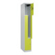 C+P Z-Spind Classic PLUS, 2 Fächer, 1850x300x500mm, 7035/0024 Verschluss Zylinderschloss