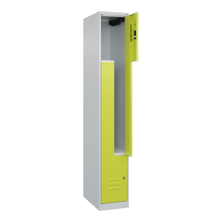 C+P Z-Spind Classic PLUS, 2 Fächer, 1850x300x500mm, 7035/0024 Verschluss Zylinderschloss