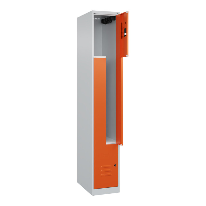 C+P Z-Spind Classic PLUS, 2 Fächer, 1850x300x500mm, 7035/2004 Verschluss Zylinderschloss