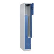 C+P Z-Spind Classic PLUS, 2 Fächer, 1850x300x500mm, 7035/5023 Verschluss Zylinderschloss
