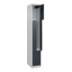 C+P Z-Spind Classic PLUS, 2 Fächer, 1850x300x500mm, 7035/7016 Verschluss Zylinderschloss-2