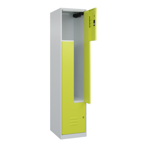 C+P Z-Spind Classic PLUS, 2 Fächer, 1850x400x500mm, 7035/0024 Verschluss Zylinderschloss