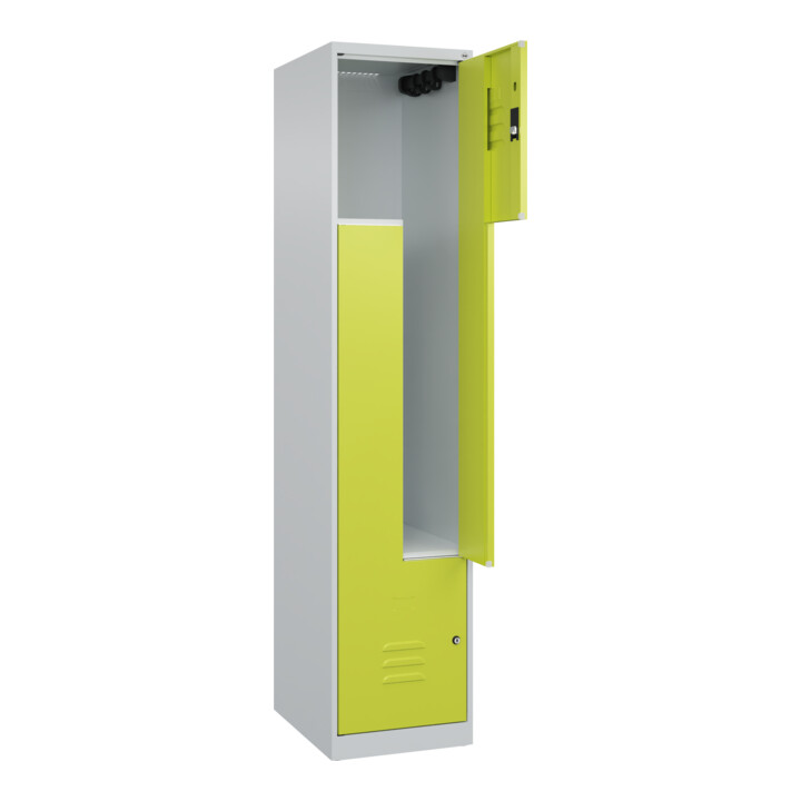 C+P Z-Spind Classic PLUS, 2 Fächer, 1850x400x500mm, 7035/0024 Verschluss Zylinderschloss