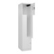 C+P Z-Spind Classic PLUS, 2 Fächer, 1850x400x500mm, 9016/9016 Verschluss Zylinderschloss-2
