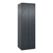 C+P Z-Spind Classic PLUS, 4 Fächer, 1850x600x500mm, 7016/7016 Verschluss Zylinderschloss