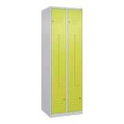 C+P Z-Spind Classic PLUS, 4 Fächer, 1850x600x500mm, 7035/0024 Verschluss Zylinderschloss