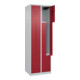 C+P Z-Spind Classic PLUS, 4 Fächer, 1850x600x500mm, 7035/3003 Verschluss Zylinderschloss