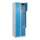 C+P Z-Spind Classic PLUS, 4 Fächer, 1850x600x500mm, 7035/5012 Verschluss Zylinderschloss-2