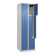 C+P Z-Spind Classic PLUS, 4 Fächer, 1850x600x500mm, 7035/5023 Verschluss Zylinderschloss-2